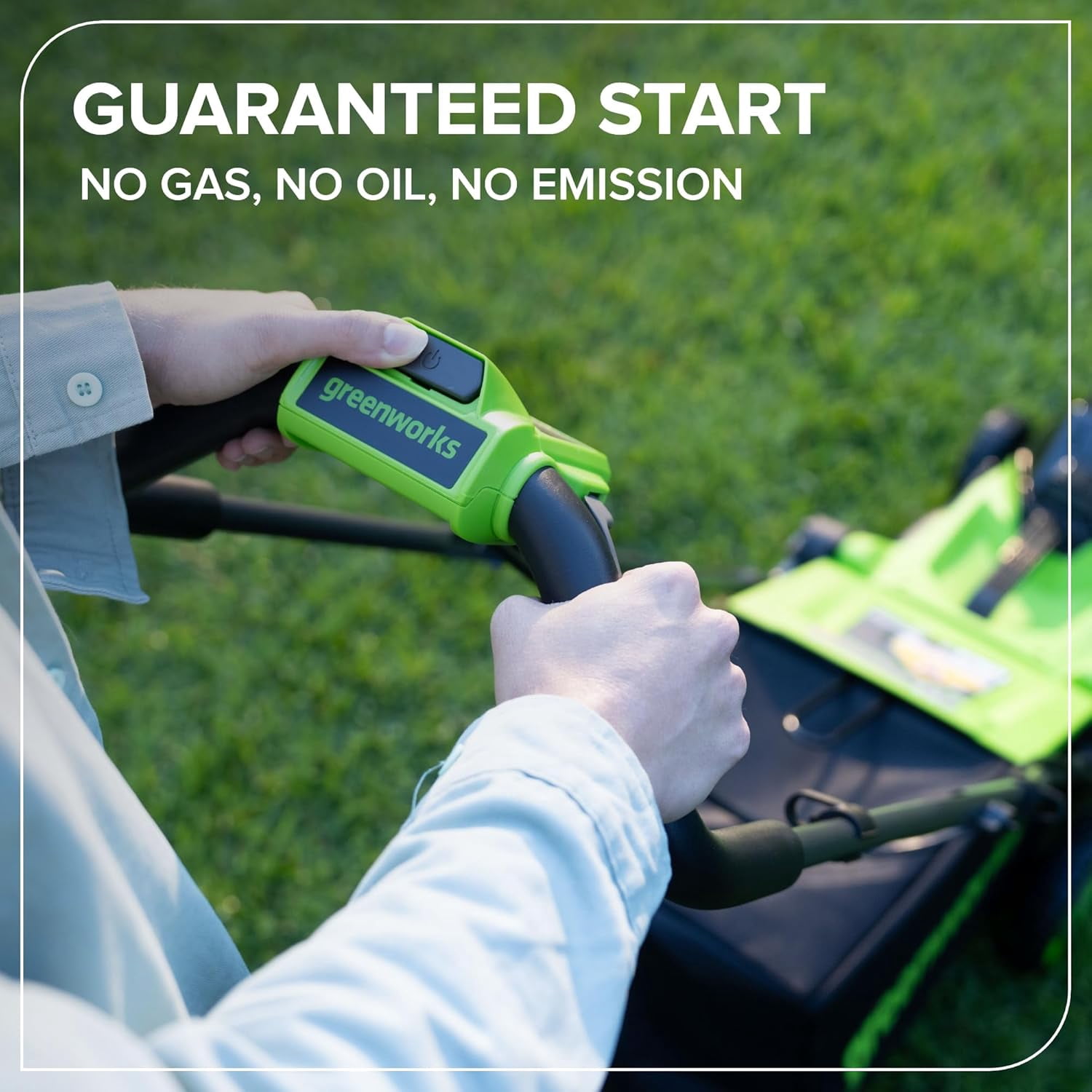 Greenworks 24V 14″ Brushless Cordless Lawn Mower Kit with 5.0Ah USB-C Battery & 65W Type-C Charger