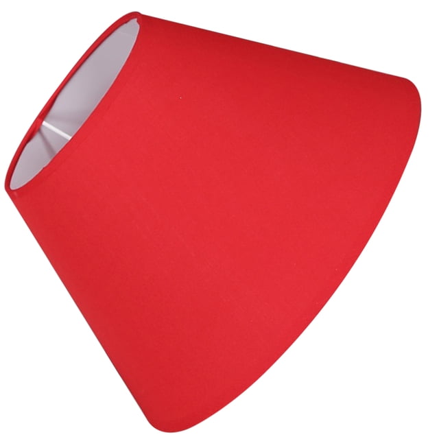 HINTRMENT Abat-Jour de Table Diffusion de Lumière CotonPolyester Couleur Rouge Style Rétro 1 Pce
