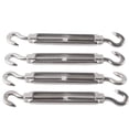 thumbnail image 2 of C To C Turn Buckle, Hook To Hook Turn Buckle Durable Reliable  For Cable Wire Rope Tension M6, 2 of 8