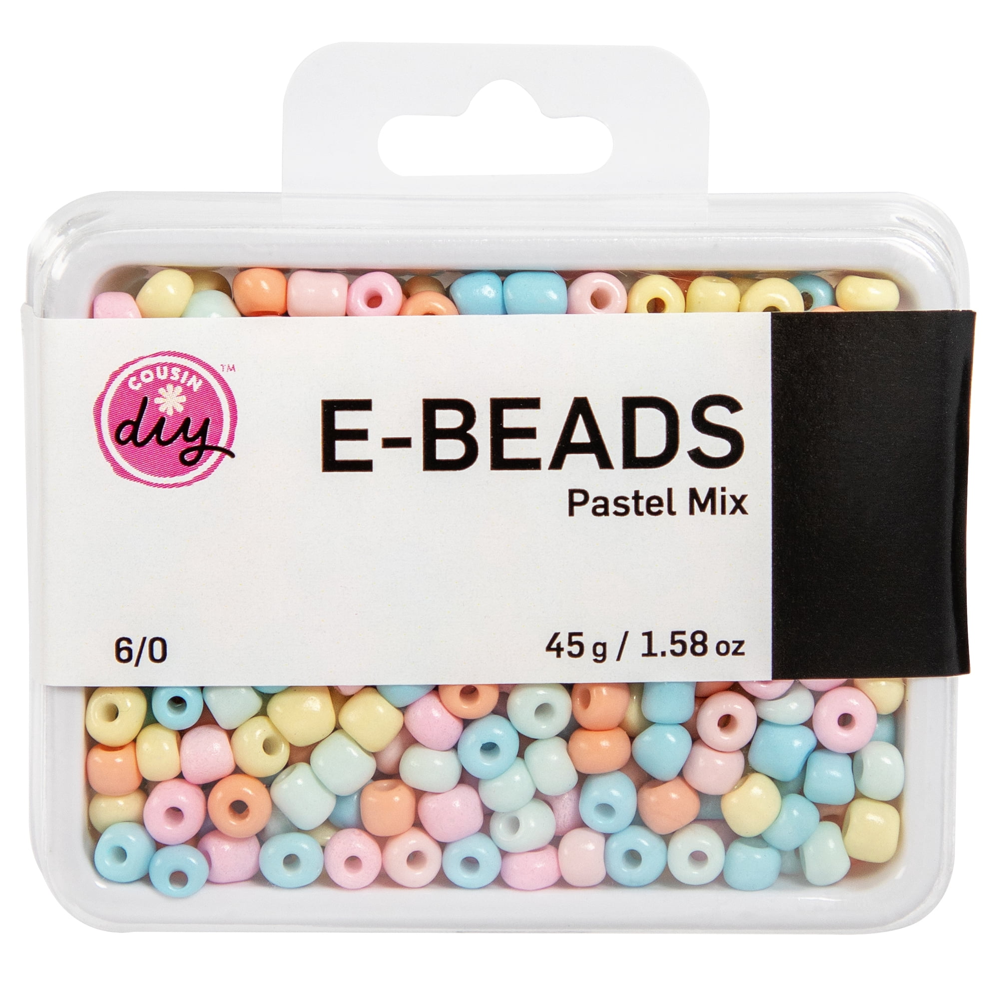 CousinDIY E-Bead Mini Pastel Pony Beads - Soft Trendy Colors