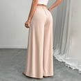 thumbnail image 6 of Women's Pants Petite,Women Wide Leg Pants High Waisted Business Casual Work Trousers Dressy Pants with Pockets, 6 of 8