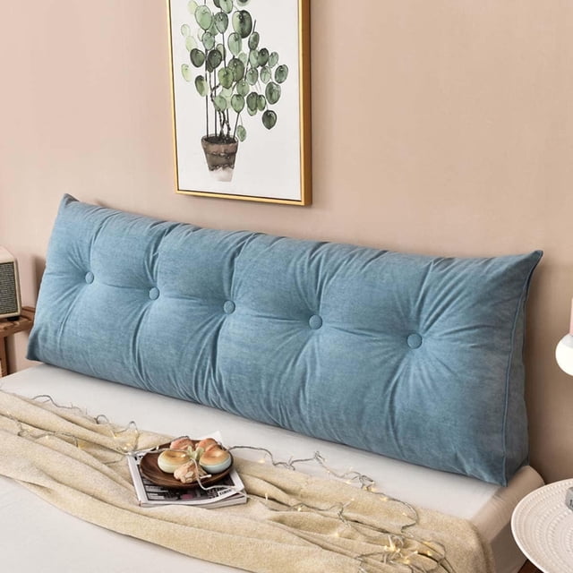 Almohadas grandes de cuña para cabecero de cama, almohada triangular de lectura, cojín de apoyo lumbar, respaldo de cintura, cojín de posicionamiento suave para sofá cama, 60*50*20cm