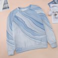 thumbnail image 6 of Colorful Marble Pattern Womens Casual Crewneck Sweatshirt Long Sleeve Tops Cute Pullover Loose Fit, 6 of 7
