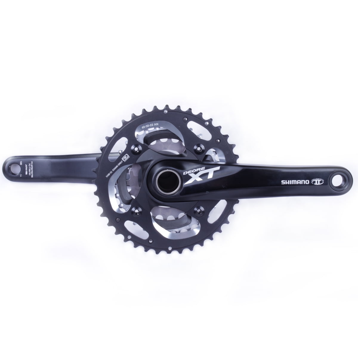 Shimano Deore XT FCM782L MTB Crankset Hollowtech II 403022t 180mm