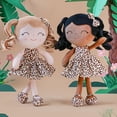 thumbnail image 5 of Gloveleya Plush Doll Baby Girl Gift Soft Dolls Curly Hair Wearing Light Leopard Dress 12inches Aged 0-3, 5 of 12