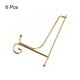 thumbnail image 3 of Plato Soporte para Exhibición, 6 Pulgadas 6uds Hierro Decorativo Plato Soporte Metal Caballete Plegable Pantalla Soporte para Foto Imagen Marco, Oro, 3 of 5