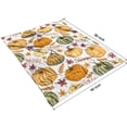thumbnail image 4 of Fall Pumpkins Leaves Pattern Blanket,Comfortable Soft Lamb Wool Throw Blanket,All Season,Warm Lightweight Blankets for Sofa Bed Couch Living Room Chair,60"x80", 4 of 4