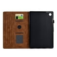 thumbnail image 4 of Allytechgroup Flip Cover Case for Lenovo Tab M10 (3rd Gen) 10.1" TB-328F, Smart Case Auto Sleep Wake Shockproof Kickstand Bumper Magnetic Closure Pen Holder Slim Case for Lenovo Tab M10 10.1",Brown, 4 of 10