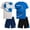 Blue Baseball/Grey Soccer, variant on RBX Boys' Active Shorts Set - 4 Piece Poly Stretch Graphic T-Shirt and Gym Shorts for Boys (Sizes: 8-12)