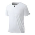thumbnail image 2 of pstuiky camisetas para hombre, Blusas/camisetas casuales de verano para hombre, de color liso y cuello redondo camisetas de hombre xxl, 2 of 9