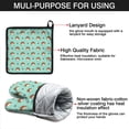 thumbnail image 7 of Cute Hedgehog and Love Kitchen Oven Mitt and Pot Holder Sets 2 Pcs for Baking, Cooking and Grilling, Heat Resistant Up To 392 °F, 7 of 7