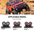 thumbnail image 2 of serony RCGOFOLLOW Aluminum Alloy Shock-proof Metal Wheel Rims Rc Metal Wheel Rims For 1/24 Rc Metal Wheel Rims Axial SCX24 Titanium, 2 of 6