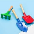thumbnail image 3 of Pcs Kids Garden Hand Tools,with Wooden Handle,small Rake Shovel And Trowel(suitable For Toddlers) 1 Set, 3 of 5