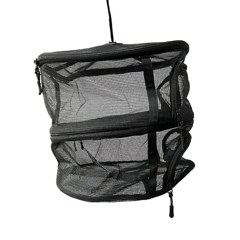 Layers Drying Net for Herbs with Zipper Dryer Mesh Bag Hanging