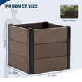 thumbnail image 3 of Wood Raised Garden Bed with Open Bottom, Deep Root Growth, Rust-Proof Reinforced Frame & Easy Assembly, 3 of 6