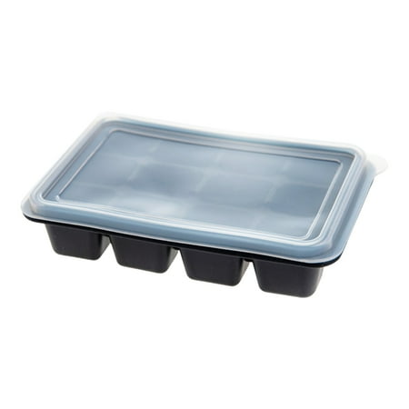 

Ksruee Ice Cube Tray With Lid | Flexible Silicone Ice Cubes Maker | 12 Cells Reusable Square Ice Cube Molds For Whiskey Cocktails Vodka And Juice Beverages (4 Colors Optional)
