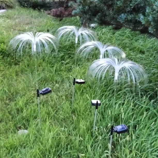 Lámpara de forma de medusas LED 600mAh Luz de medusas solares para fiesta Boda Cumpleaños