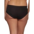 thumbnail image 2 of Paramour by Felina | Rubie Hipster | Panty | Underwear | Lace Trim | Hi Cut (Black, 2X), 2 of 2