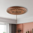 thumbnail image 2 of Beaumont Lane Ceiling Medallion in Crackled Greek Bronze, 2 of 4