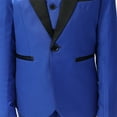 thumbnail image 6 of Lycody 4pcs Boys Slim Fit Tuxedo Suit Shawl Lapel One Button Tuxedo Slim Fit Premium,for Boys Wedding Outfit Blazer Coat  Pants Set with Bow Tie, 6 of 8