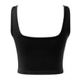 thumbnail image 5 of Messiyo Tank Top for Women Cropped Tank Tops Athletic Tank Tops for Women Going Out Tops for Women Womens Undershirts Tops for Women Trendy Women Summer Tops Black L, 5 of 5