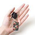 thumbnail image 5 of Naloa Rose Flowers Print Keyfob with Split Key Ring and Print Labels, Key Labels Key Chain Tags, Luggage Tags, Car Key Chain Ring Keyfob Gift, 5 of 7
