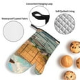 thumbnail image 3 of Fotbe Tranquil Garden Landscape for 4Pcs Oven Mitts and Pot Holders, 500℉ Heat Resistant Oven Mitts , Non-Slip Silicone Surface Safe for Baking, Cooking, BBQ, 3 of 6