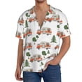thumbnail image 1 of Balery Camp Van Camisa Casual de Manga Corta con Botones para Hombre, Texturizada, Estilo Cubano, para Playa, Verano-Medium, 1 of 5