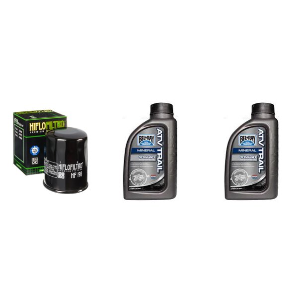 Complete Mineral Engine Oil 10W40 Change Kit for ATV POLARIS 800