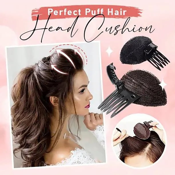 Pinzas para el cabello para mujeres, pinzas para peinar, pinzas para el cabello para niñas, peine de inserción con flequillo, almohadilla antimarcas, accesorio para el cabello, almohadilla para realza