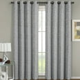 thumbnail image 1 of Fiorela Heavyweight Jacquard Drapes Floral Curtain Panels With Grommets (Single) - Gray - 54x63, 1 of 3
