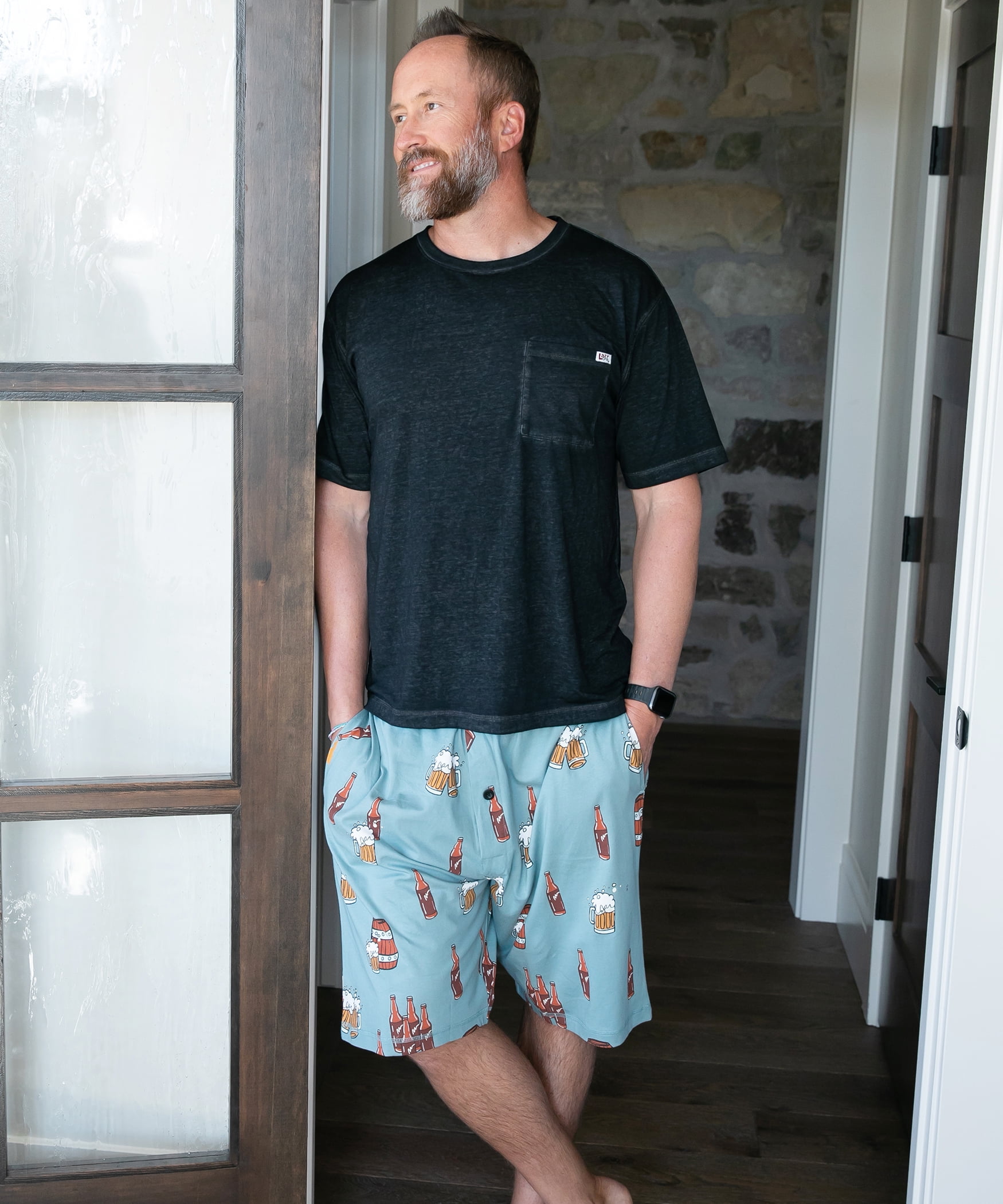 BAMBOO COOL Men's Pajama bottoms Lounge Sleep Shorts Soft