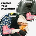 thumbnail image 4 of Pofeuu Star Penguin Print 2 Pack PU Leather Kick Mat Back Seat Protector, Universal Car Seat Back Organizer, Waterproof Backseat Protector For Most Car, 4 of 8