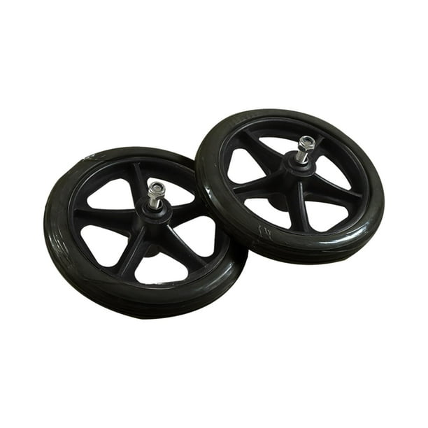Ruedas de repuesto para silla de ruedas, rueda delantera de PVC para silla de ruedas, 2 uds. 7 pulgadas