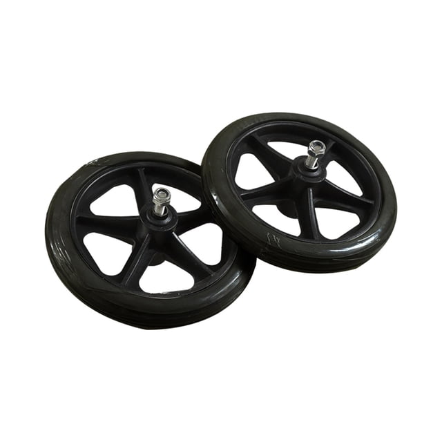 Esquirla 2 Pcs Roues de Remplacement pour Fauteuil Roulant Roue avant pour Fauteuil Roulant 7 Pouces