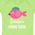 thumbnail image 4 of Inktastic Grandpa Fishing Buddy Girls Fish Girls Baby Bodysuit, 4 of 5