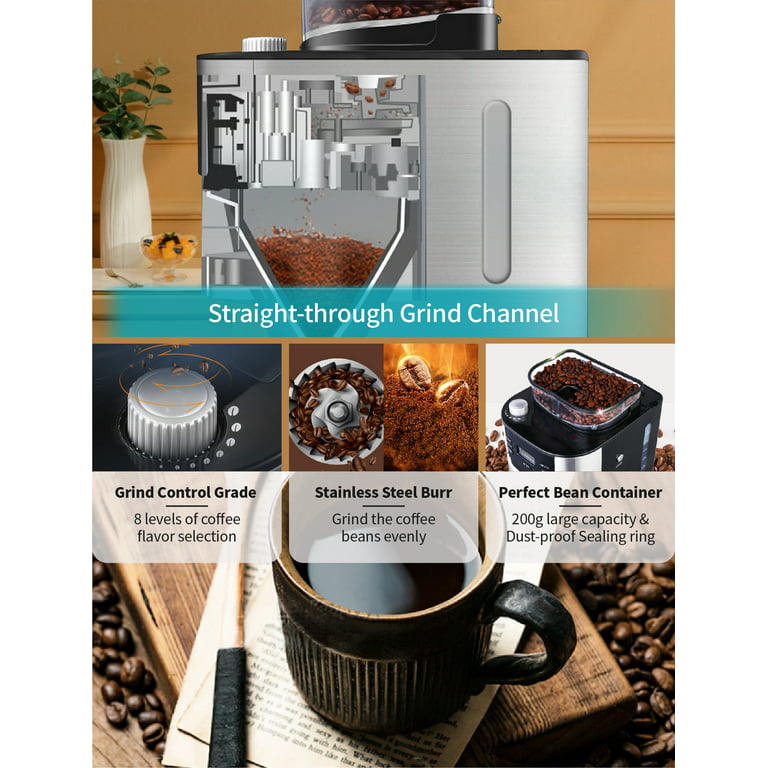 Gevi 10-Cup Grind and Brew Coffee Machine with Burr Grinder – GEVI