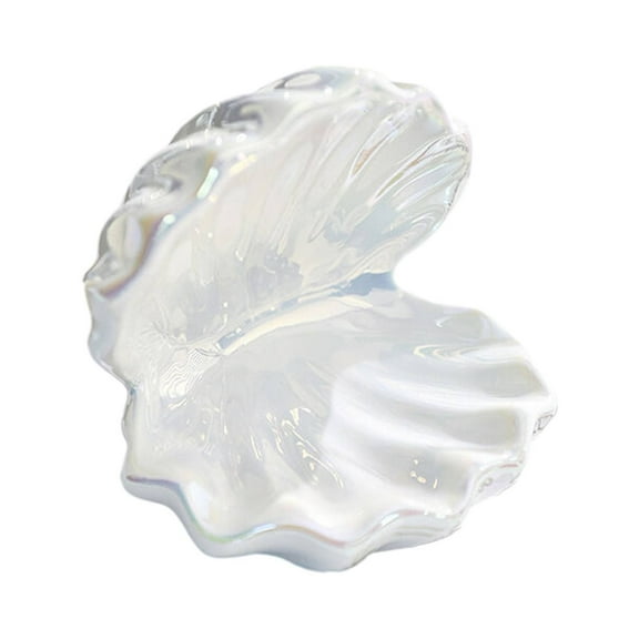 BNNG Shell Jewelry Dish Tray, Ceramic Trinket Tray Clamshell Jewelry Storage Dish,Ring Holder Dish Key Bowl,Decorative Jewelry Plate,Cute Jewelry Organizer Women's Jewelry Tray for Room Decor