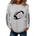thumbnail image 2 of Game Day Shirts Women, 2026 Football Mom Sweatshirts Fall Cute Trendy Graphic Pullover Long Sleeve Gameday Outfits M, 2 of 6