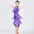 thumbnail image 2 of Women's Sequin Latin Dance Dress Elegant Fringe Stage Performance Party Wear Elegant Design Comfortable Fit, 2 of 2