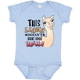thumbnail image 3 of Inktastic This Llama Doesn't Want Your Drama Cute Llama Boys or Girls Baby Bodysuit, 3 of 5