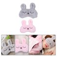thumbnail image 2 of SHISUYAN 2pcs Plush Lovely Rabbit Eyeshade Eyepatch Eye Mask Sleeping Mask Eye Shade, 2 of 8
