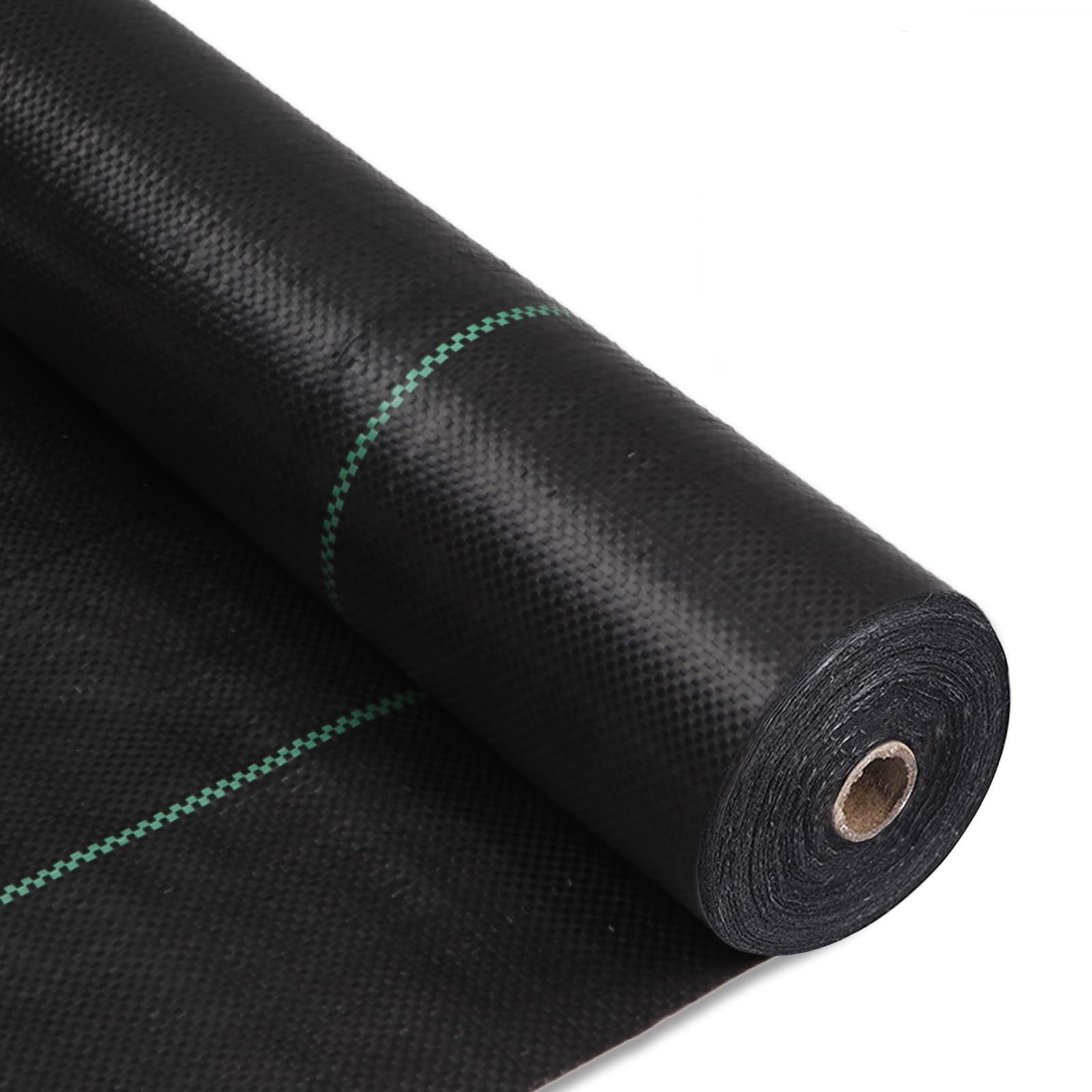 4ft x 180ft Garden Weed Barrier Landscape Fabric,Weed Block Fabric Heavy Duty 3.2OZ,Woven Mulch for Landscaping Ground Cover Weed Control Fabric, Black Garden Bed Liner