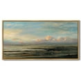 thumbnail image 6 of Drsoum Vintage Landscape Wall Art Retro Coastal Classic Paints Rustic Farmhouse Kitchen Bathroom Office Decor 8x16in Natural Framed, 6 of 7
