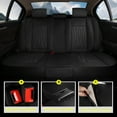 thumbnail image 6 of DIKSOAKR Car Seat Covers Full Set Fit For Jeep Cherokee 2014-2025 Waterproof Fashion Faux Leather Seat Covers 5 Seats Auto Interior Protectors(Black), 6 of 7