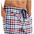 thumbnail image 3 of Hanes Men's Cotton Woven Pajama Pant, Red/Blue Plaid, 2X-Large, 3 of 4