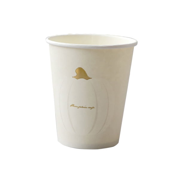 Placas de Papel de Halloween Taza de Papel de Plato de Calabaza,Conjunto Desechable de Vajillas de Oro Caliente para Decoraciones de Fiesta,Placas de Papel de Oro
