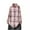 Pink, variant on Ashirexll Womens Long Sleeve Shirts Casual Winter Tops Casual Plaid Shirt with Lapel Button Pocket Tops