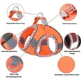 thumbnail image 4 of AIITLE Breathable Reflective Adjustable Dog Harness and Leash Set, Step-in Vest for Small Dogs and Cats, Orange XS, 4 of 6
