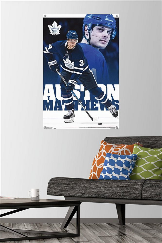 NHL Toronto Maple Leafs - Austin Matthews 17 Wall Poster with Push Pins, 22.375" x 34"